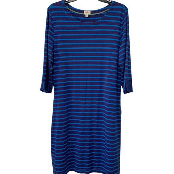 Hatley Dresses & Skirts - Hatley Striped Knit Shift Dress Boat Neck Preppy Large